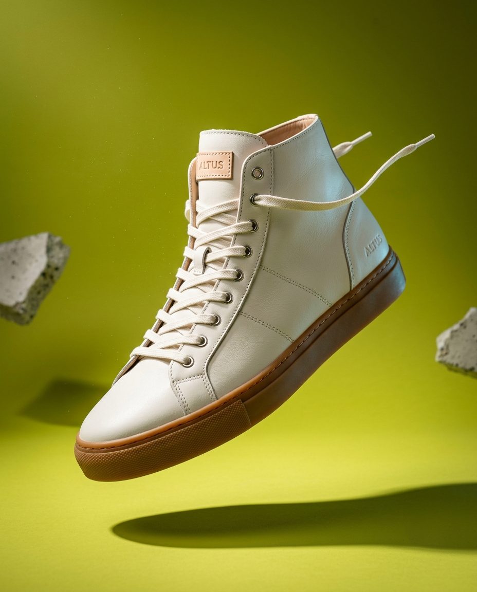 Footwear editorial still by Praana Motion